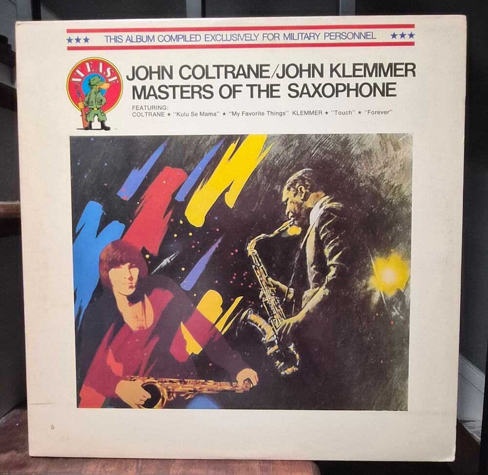 John Coltrane / John Klemmer – Masters of the Saxophone LP 1978 Jazz LP Military